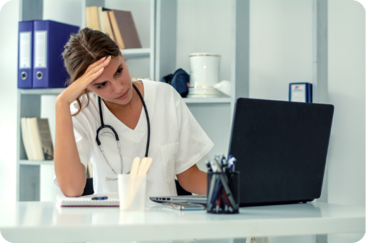 Doctor in consultation